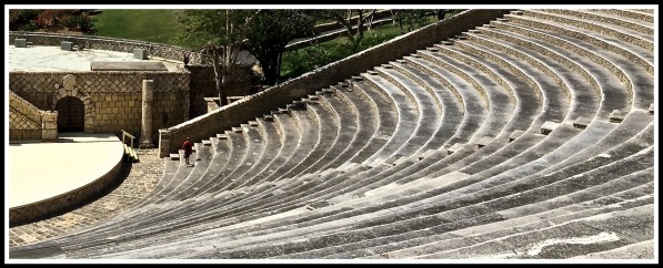 Photo of the circular seating of the Amphitheater right view