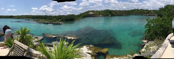 an amazing panorama of the whole lagoon at the mexican 